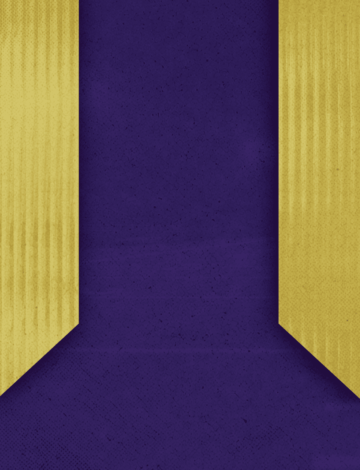 A purple and gold flag with a yellow stripe. Description generated by AI
