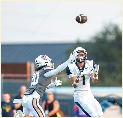 A football player is kicking a football on a field. Description generated by AI