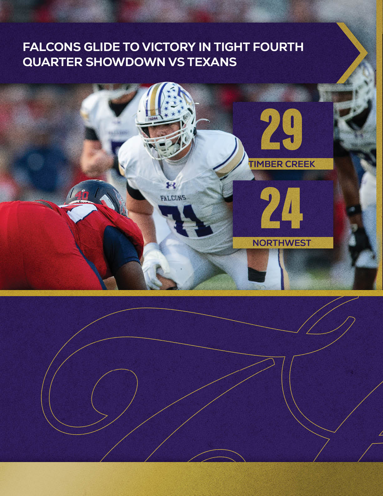 A football player is running with the number 14 on his jersey. Description generated by AI