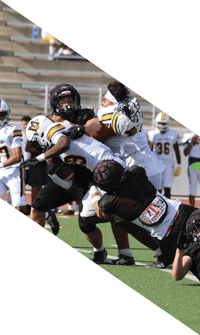 A group of football players pose for a picture. AI generated content