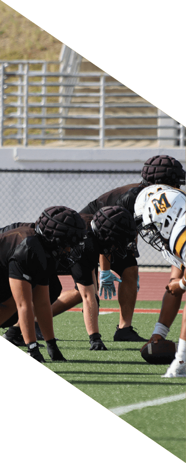 A football player wearing a helmet and white uniform is holding his helmet above his head. AI generated content