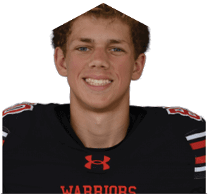 A young man wearing a white jersey with the number 10 on it. Description generated by AI