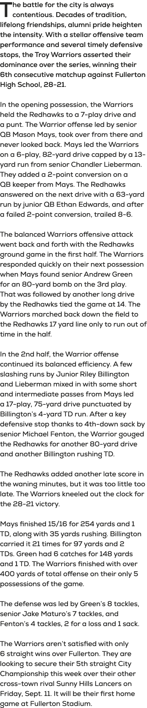 The battle for the city is always contentious. Decades of tradition, lifelong friendships, alumni pride heighten the ...