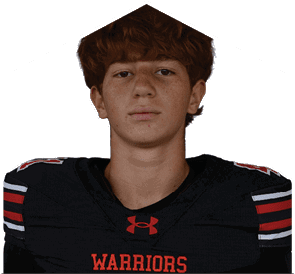 A young man wearing a white jersey with the number 10 on it. Description generated by AI