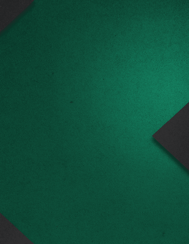 A green and white square with a triangle cut out of it. Description generated by AI