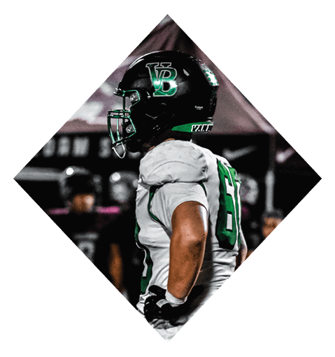 A football player wearing a black jersey with the number 16 on it is holding a football. AI generated content