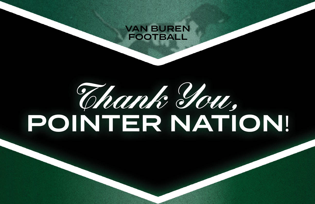A sign that says thank you golden eagles. Description generated by AI
