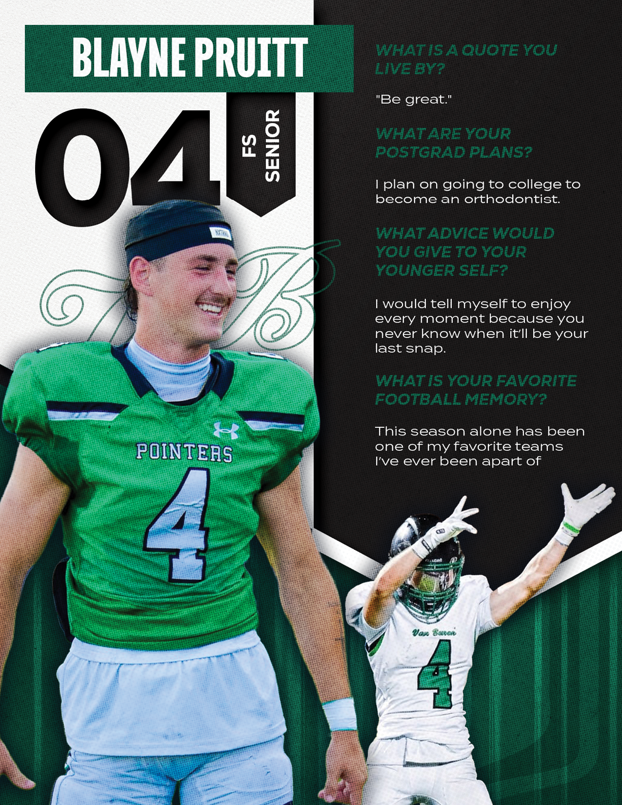 A football player wearing a green jersey with the number 12 on it. Description generated by AI