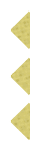 Three yellow diamond shapes with a subtle pattern are arranged vertically on a white background. Description generated by AI