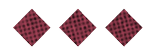 Three yellow diamond-shaped crackers with small holes are arranged in a horizontal row on a white background. Description generated by AI