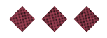Three yellow diamond-shaped crackers with small holes are arranged in a horizontal row on a white background. Description generated by AI
