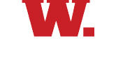 A large red capital letter W followed by a red period on a white background. Description generated by AI