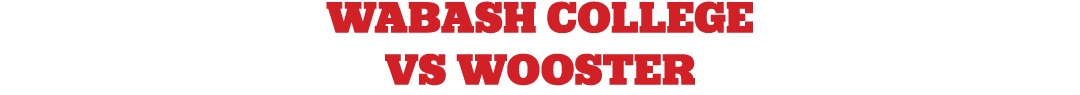 wabash college VS wooster 