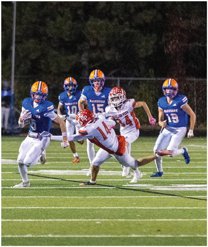 A group of football players wearing black and white uniforms. Description generated by AI