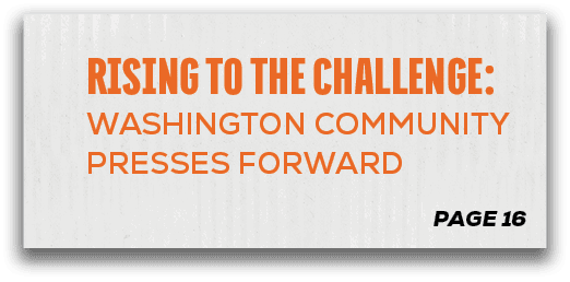 page 16,RISING TO THE CHALLENGE: WASHINGTON COMMUNITY PRESSES FORWAR