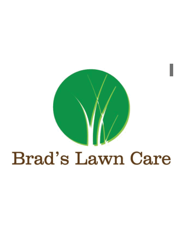 A logo for a lawn care company features a green circle with a tree inside. AI generated content