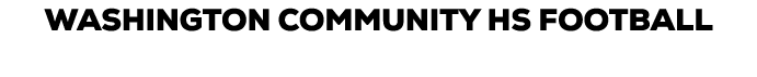 WASHINGTON COMMUNITY HS FOOTBALL