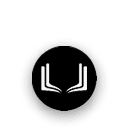 A black and white image of a book with a white letter “U" on the left side and a white letter "L" on the right side. AI generated content