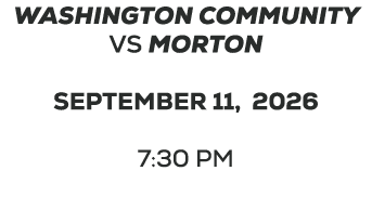 washington community vs morton september 11, 2026 7:30 PM