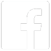 A white lowercase letter f centered inside a white rounded square on a black background representing the Facebook logo. Descripci n generada con IA