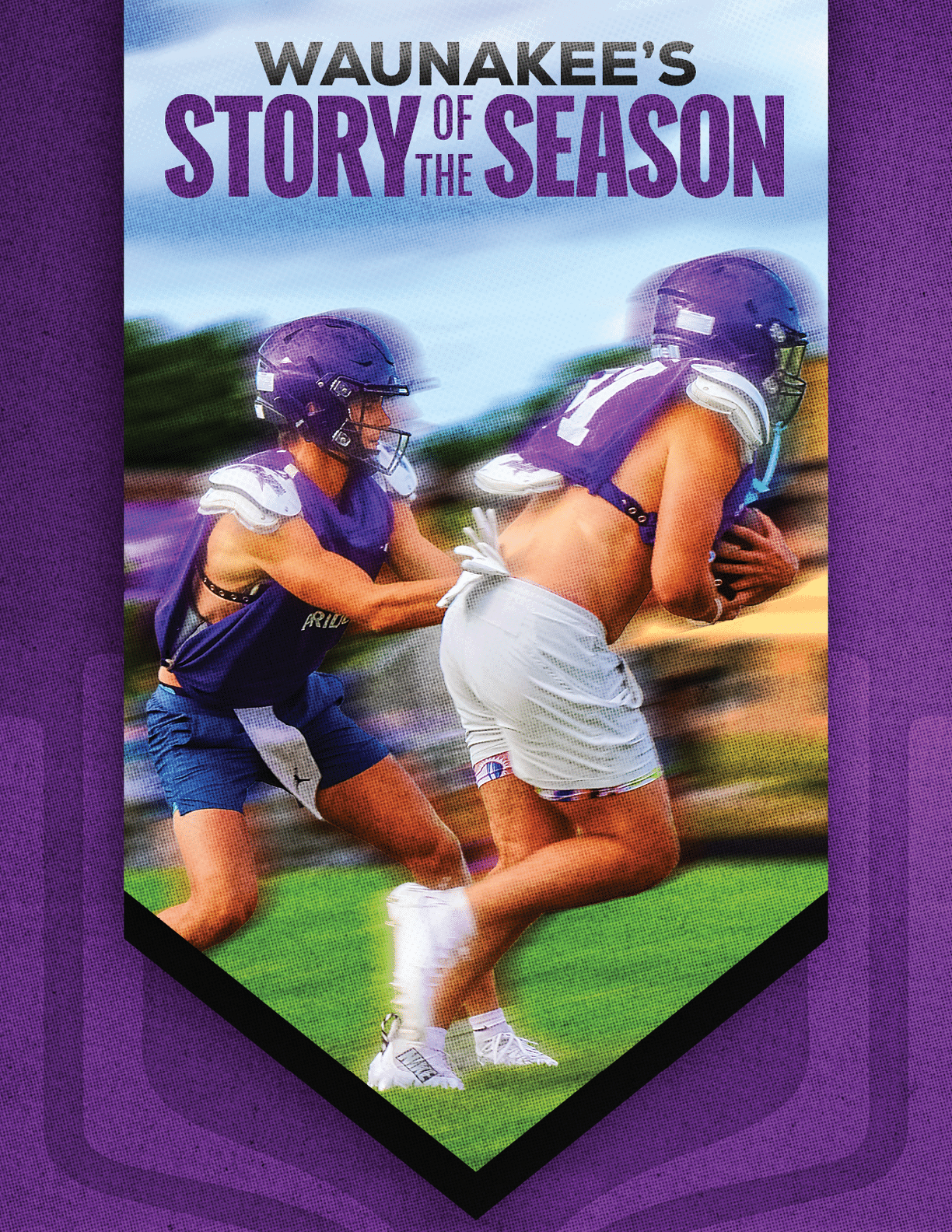 A group of football players huddled together. Description generated by AI