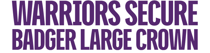 warriors secure badger large crown