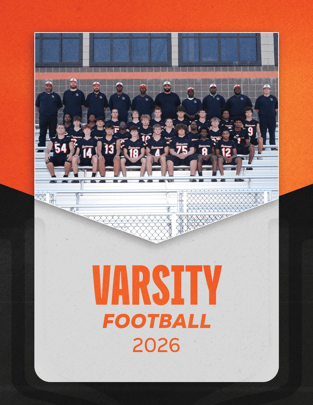 A group of football players sitting on a bench. Description generated by AI