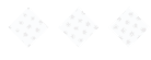 Three sets of faint gray dots arranged in diamond shapes on a white background. Description generated by AI