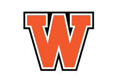 A bold orange letter W with a white and black outline in a block style. Description generated by AI