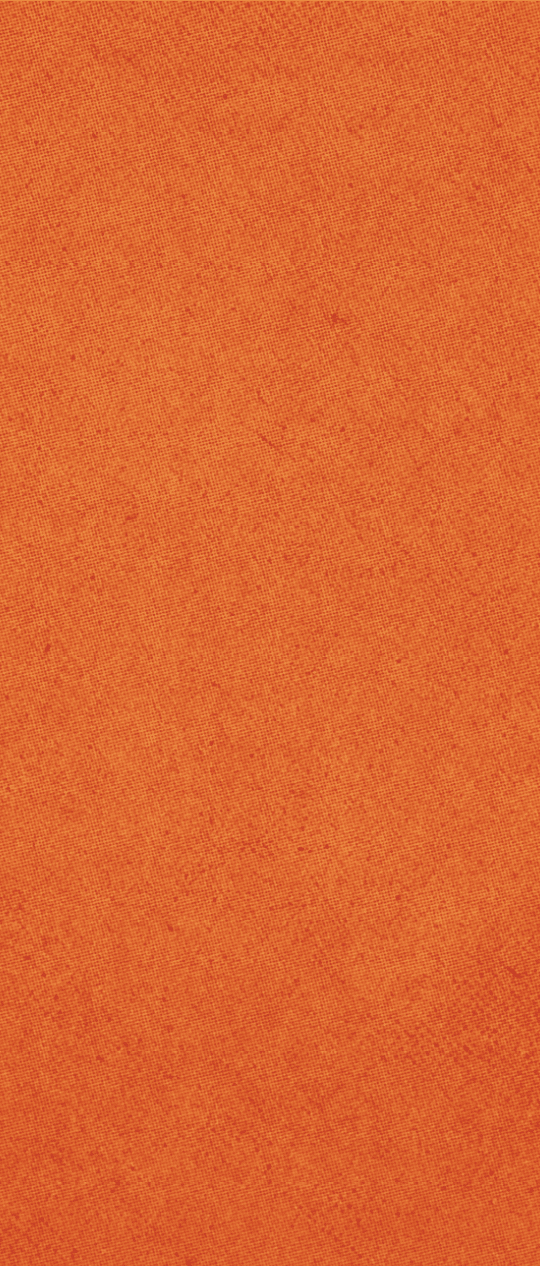 A close-up view of an orange textured fabric with subtle variations in color and weave pattern. Description generated by AI