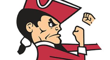 A cartoon person with a determined expression is wearing a red outfit and flexing both arms in a strong pose. Description generated by AI