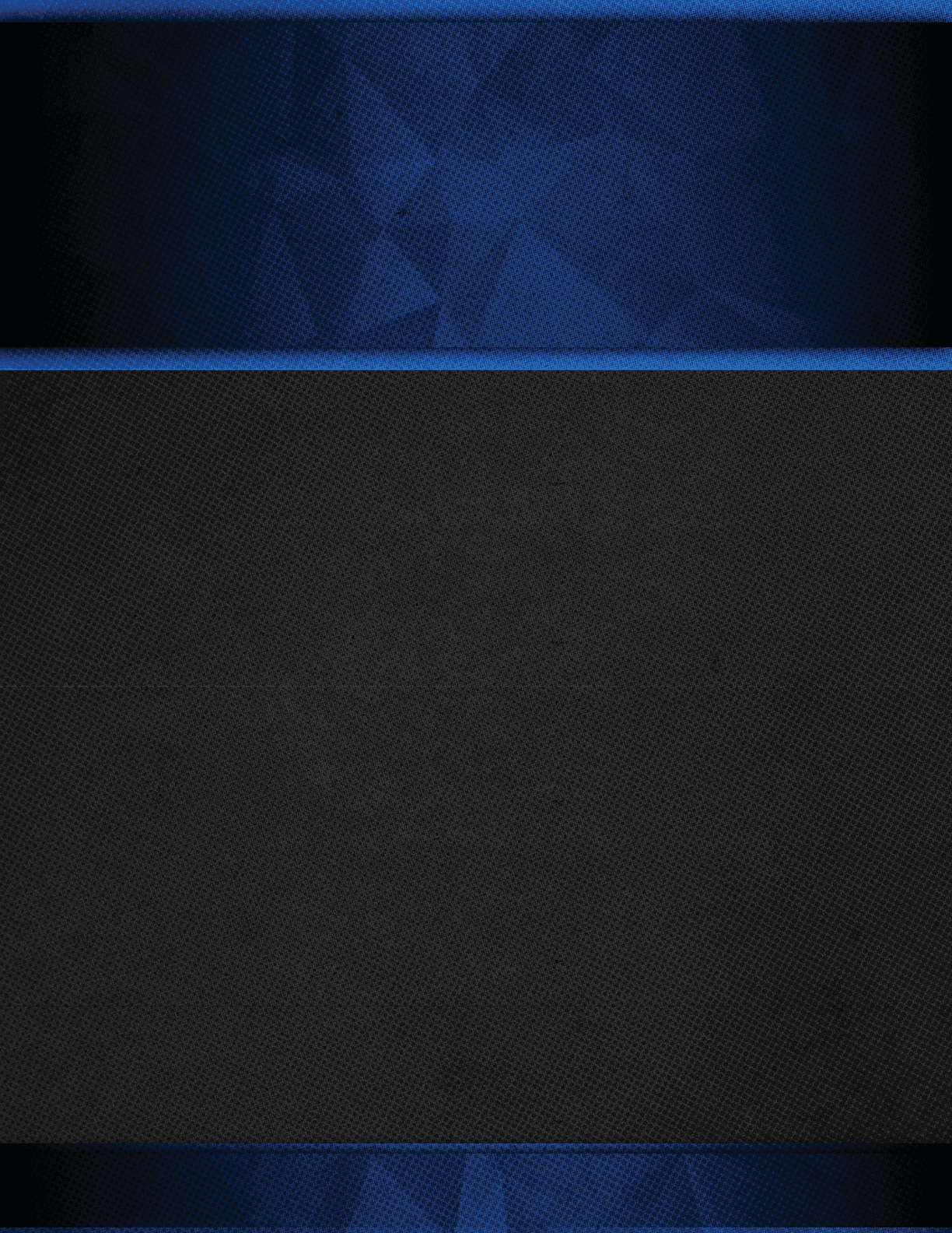 A textured black background with two horizontal blue bands at the top and bottom edges. Description generated by AI