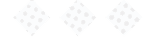 Three diamond-shaped patterns made up of small gray dots on a white background. Description generated by AI