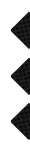 Three black diamond shapes arranged vertically on a white background. Descripci n generada con IA