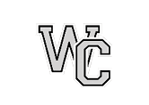 The image shows stylized gray letters “W" and "C" outlined in black and white, overlapping slightly on a white background. Descripci n generada con IA