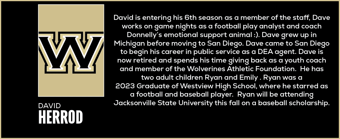  David is entering his 6th season as a member of the staff, Dave works on game nights as a football play analyst and ...