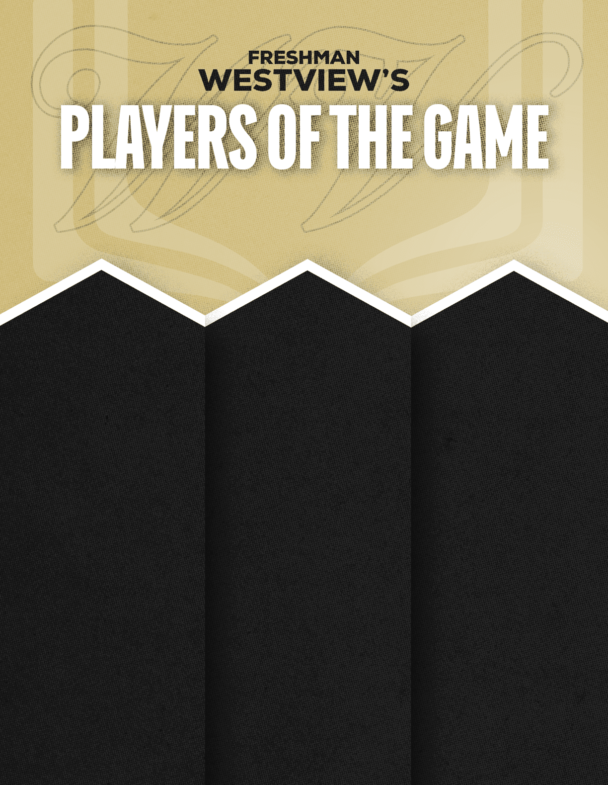 A red and black poster with the words “Sun Prairie East's Players of the Game" written on it. Description generated by AI