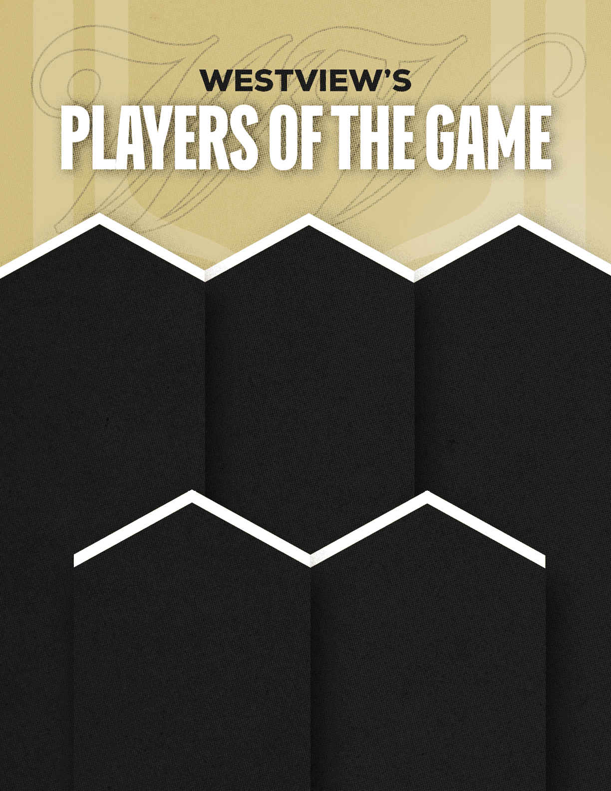 A red and black poster with the words “Sun Prairie East's Players of the Game" written on it. Description generated by AI
