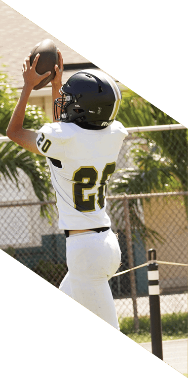 A group of football players wearing headphones and smiling. AI generated content