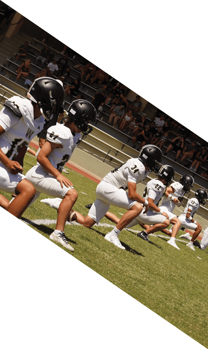 A group of football players pose for a picture. AI generated content