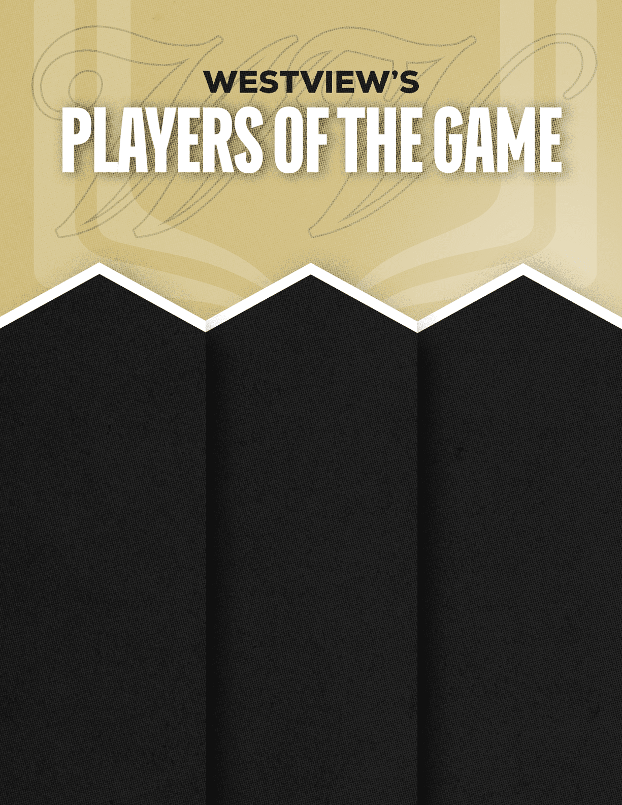 A red and black poster with the words “Sun Prairie East's Players of the Game" written on it. Description generated by AI
