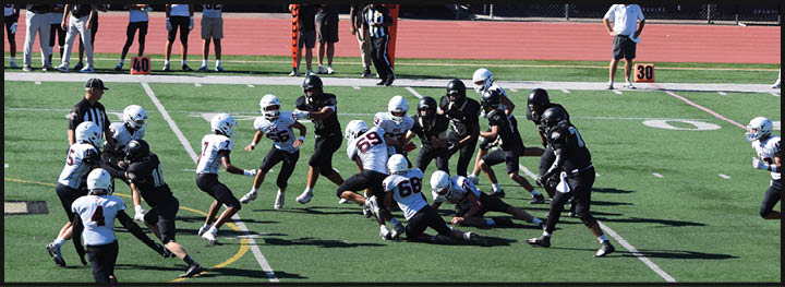 A football player is sliding on the ground. Description generated by AI