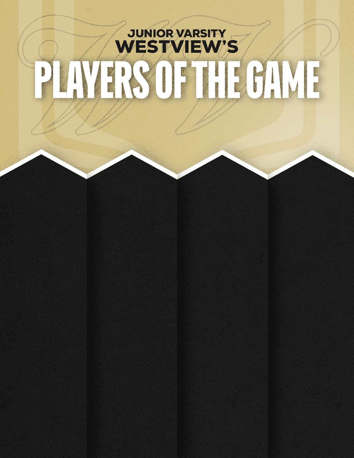 A red and black poster with the words “Sun Prairie East's Players of the Game" written on it. Description generated by AI