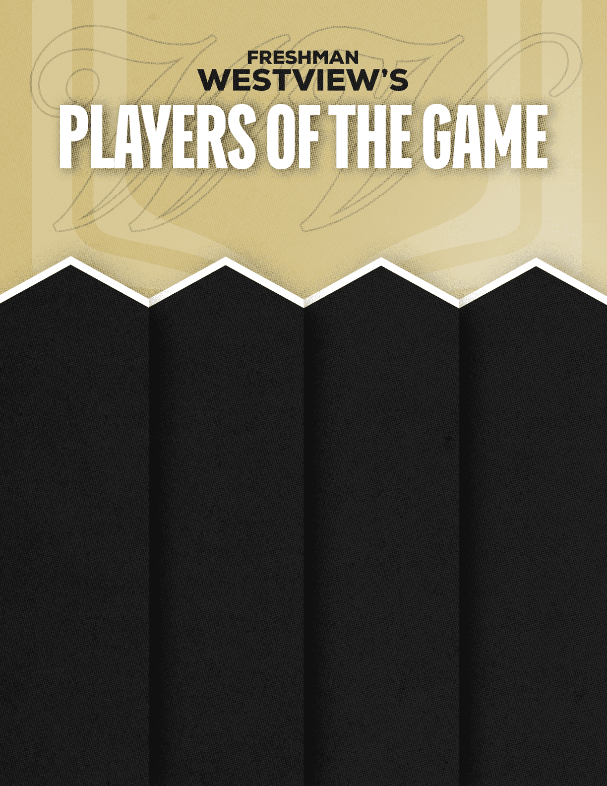 A red and black poster with the words “Sun Prairie East's Players of the Game" written on it. Description generated by AI