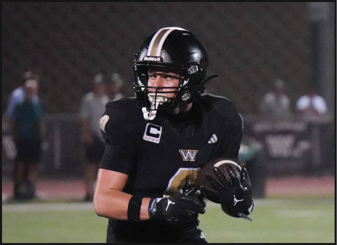 A group of football players in black and white uniforms are on the field. AI generated content