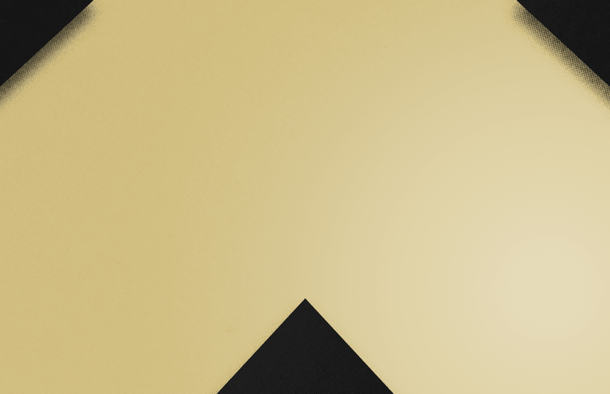 A red and black triangle. Description generated by AI
