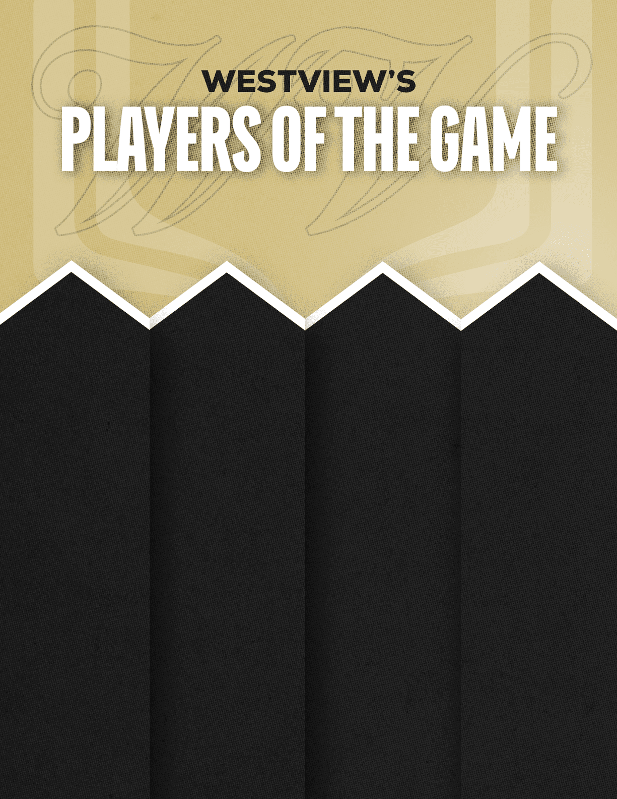 A red and black poster with the words “Sun Prairie East's Players of the Game" written on it. Description generated by AI