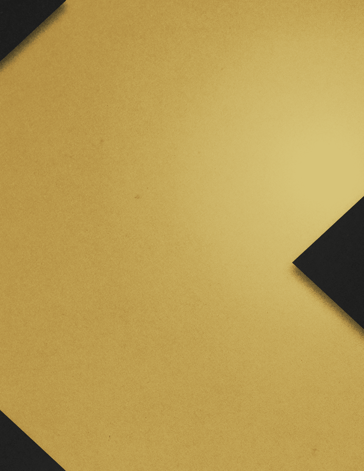 A close-up of a red textured surface with two black angular shapes positioned diagonally on opposite corners. Description generated by AI