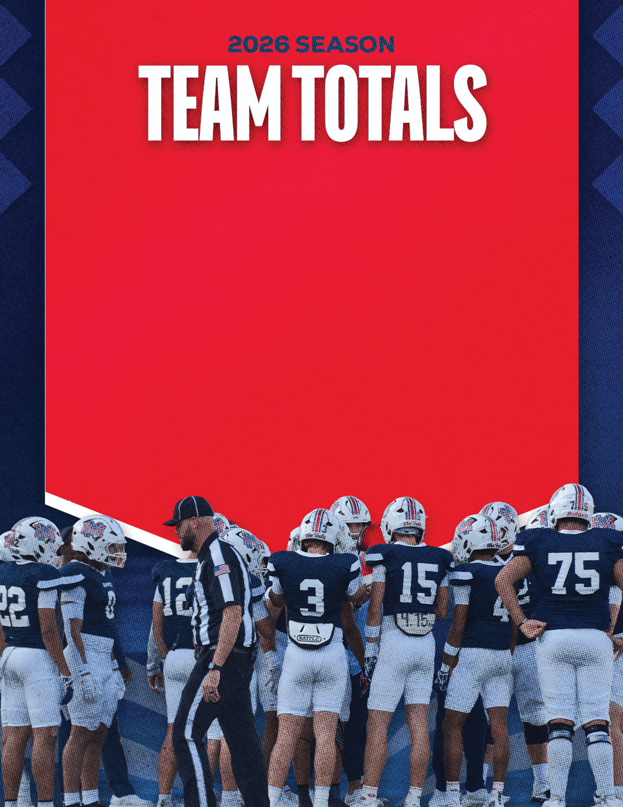 A group of football players standing on a field. Description generated by AI