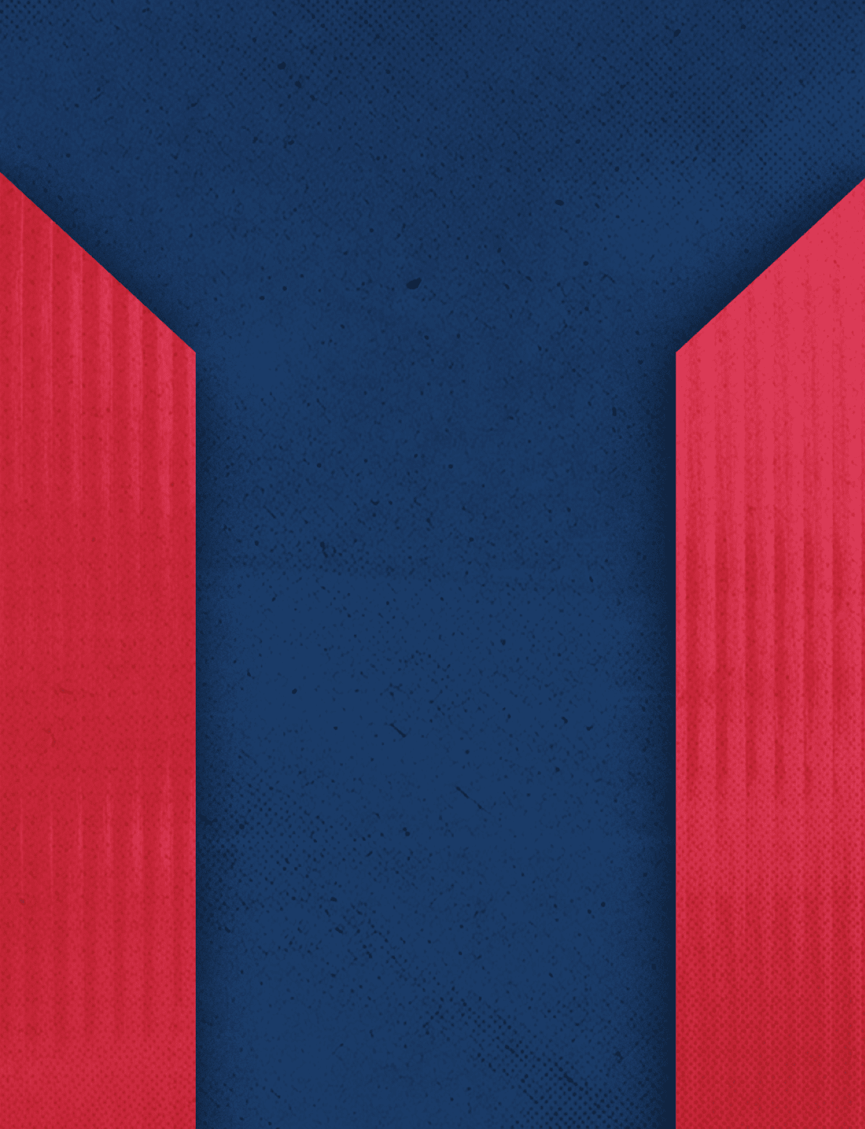 Three red and blue triangles on a blue background. Description generated by AI
